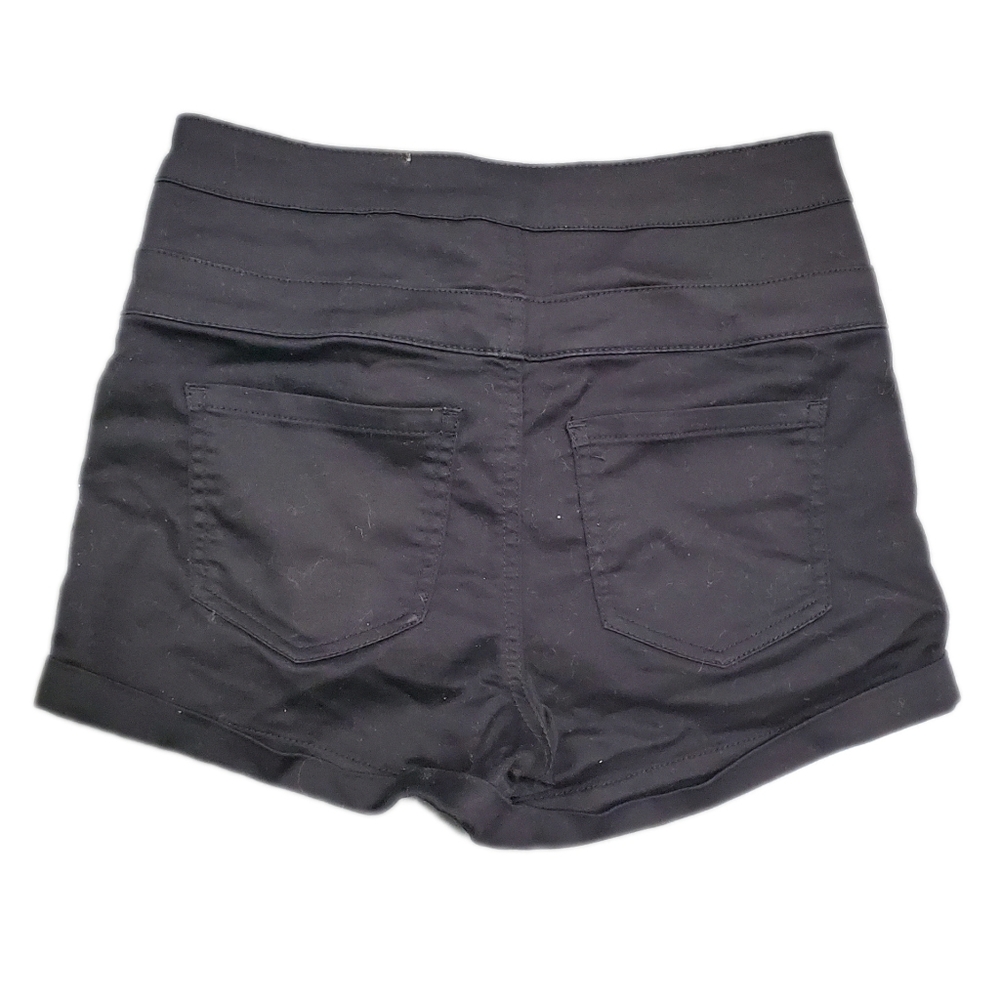 High waited stretch black shorts - Picture 2 of 3